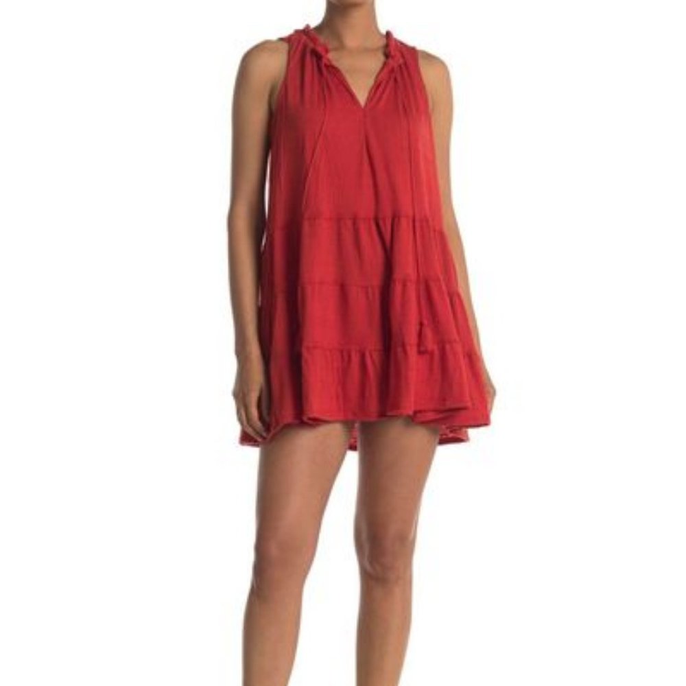 Women's Tassel Tie Sleeveless Tiered